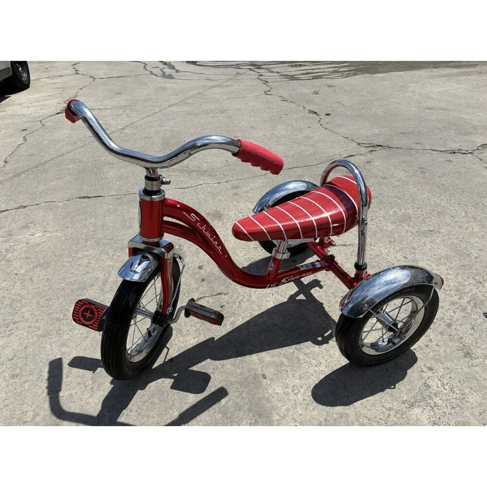 Schwinn Roadster Kids Tricycle Red Vintage Style Classic Toddler Bike 3 Wheel